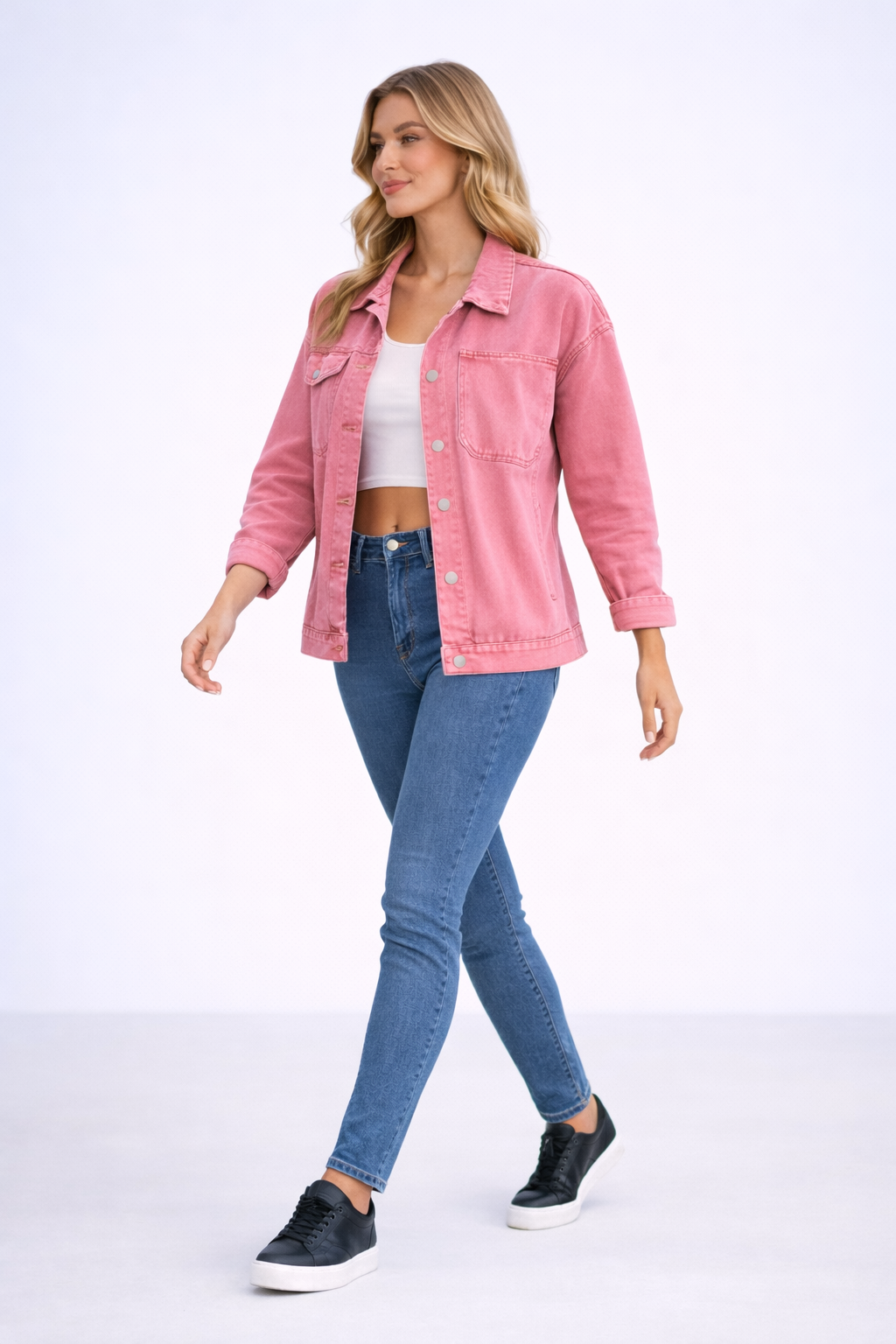 Button Up Denim Jacket